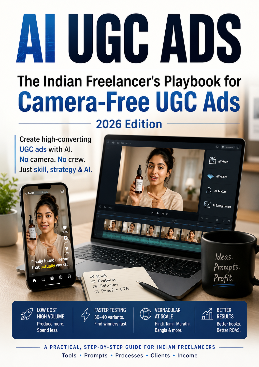 AI UGC Ads: The Indian Freelancer's Playbook for Camera-Free UGC Ads (2026 Edition)