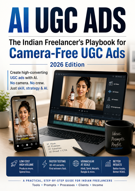 AI UGC Ads: The Indian Freelancer's Playbook for Camera-Free UGC Ads (2026 Edition)
